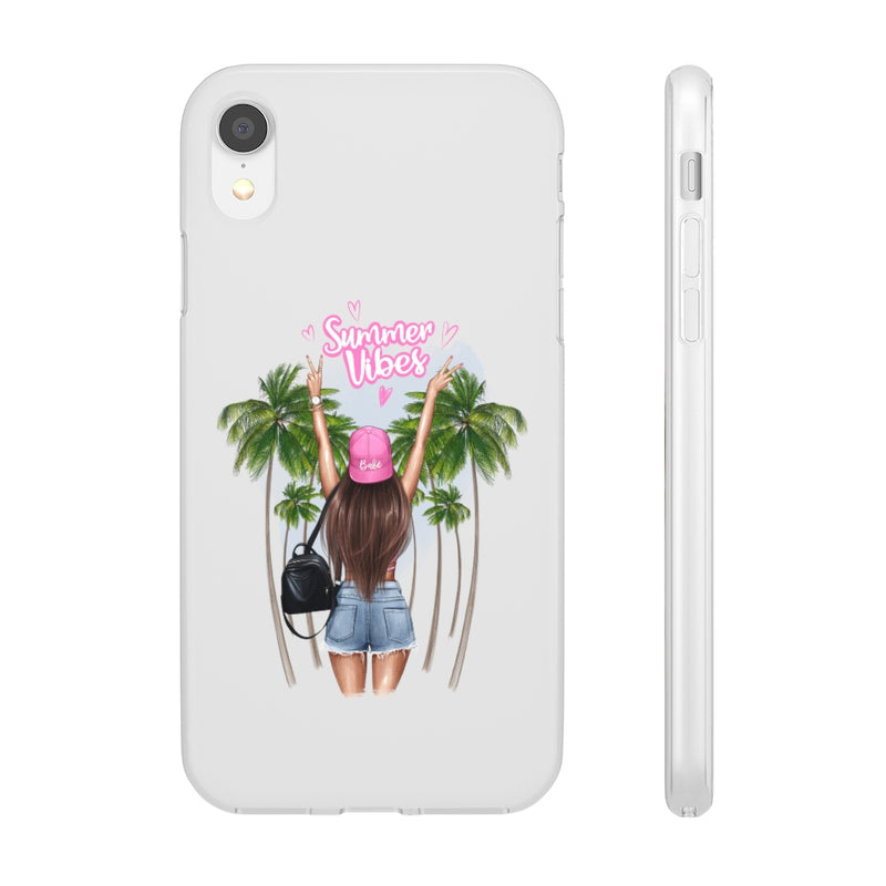 Summer Vibe Brown Hair Flexi Cases