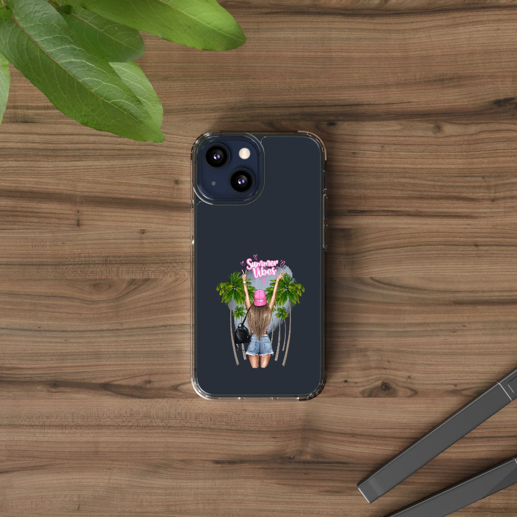 Summer Vibe Blond Hair Clear Case