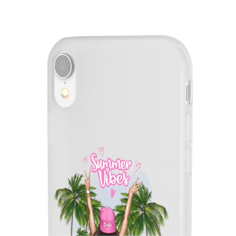 Summer Vibe Brown Hair Flexi Cases