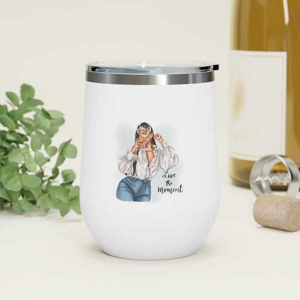 Live the Moment 12oz Insulated Wine Tumbler