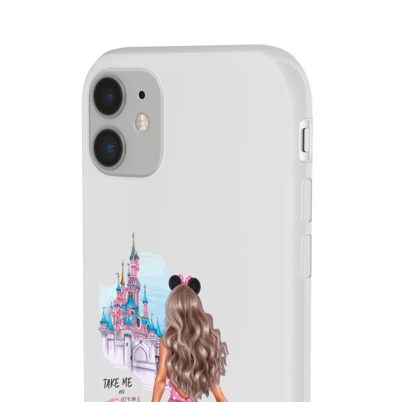Take me and Let's go Travel Blond Hair Flexi Cases