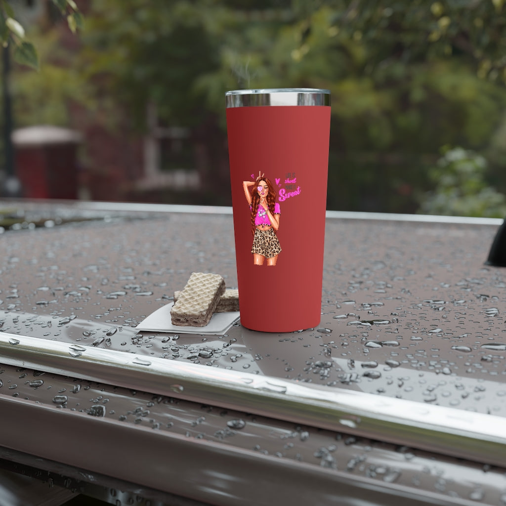Life is Short Make it Sweet Red Hair Copper Vacuum Insulated Tumbler, 22oz