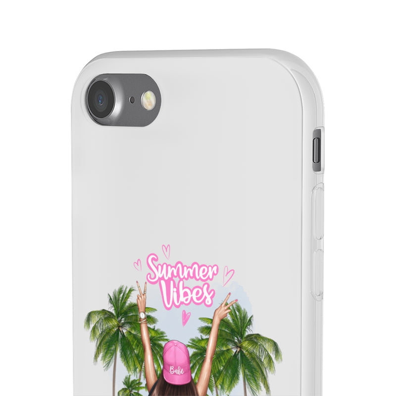 Summer Vibe Brown Hair Flexi Cases