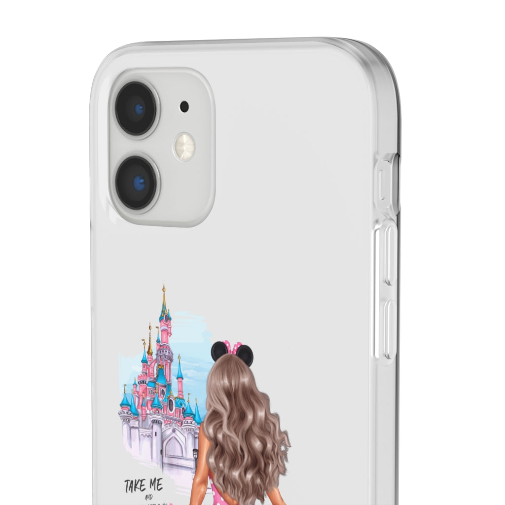 Take me and Let's go Travel Blond Hair Flexi Cases