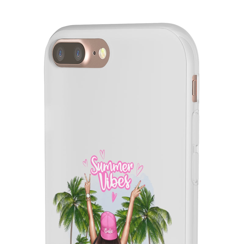 Summer Vibe Brown Hair Flexi Cases