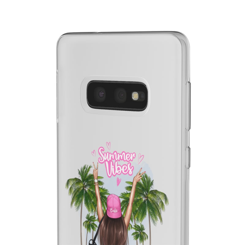 Summer Vibe Brown Hair Flexi Cases