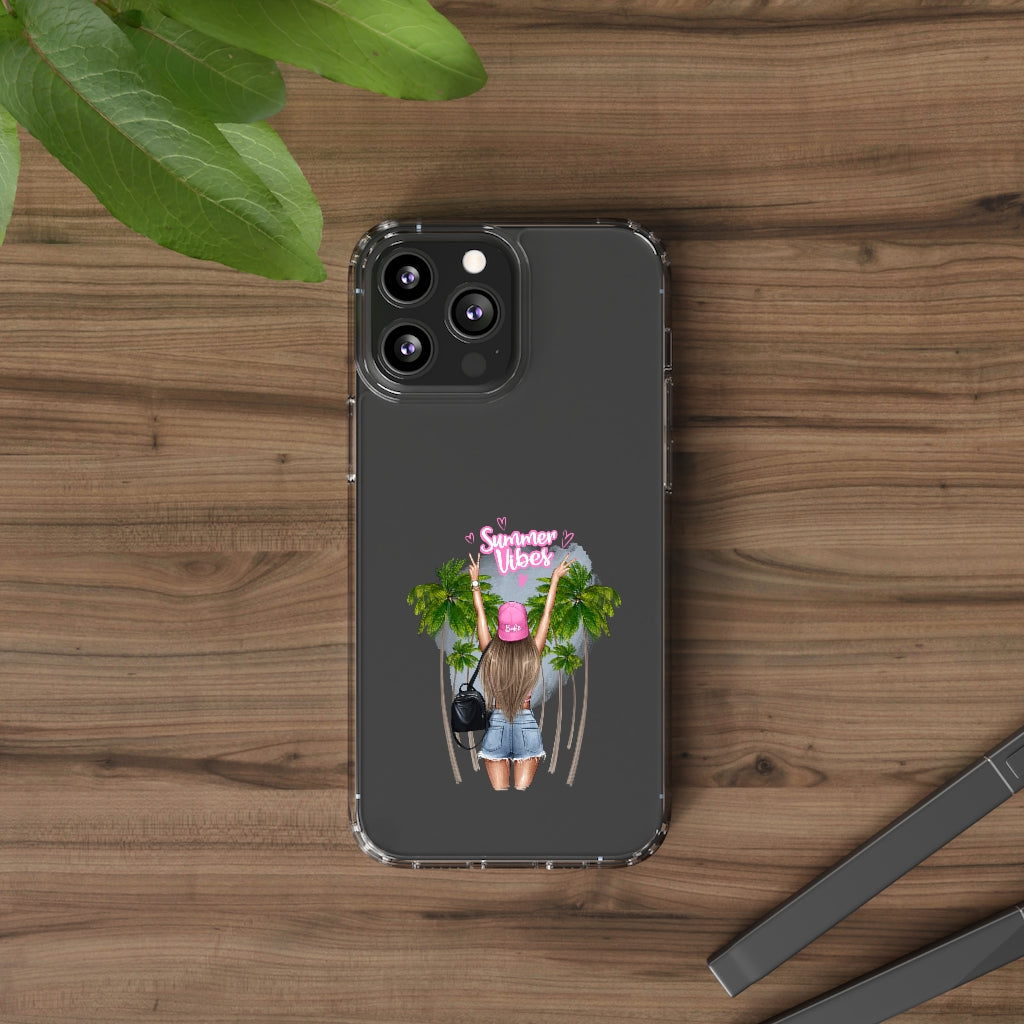 Summer Vibe Blond Hair Clear Case