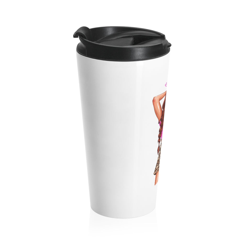 Life is Short Make it Sweet Red Hair  Stainless Steel Travel Mug