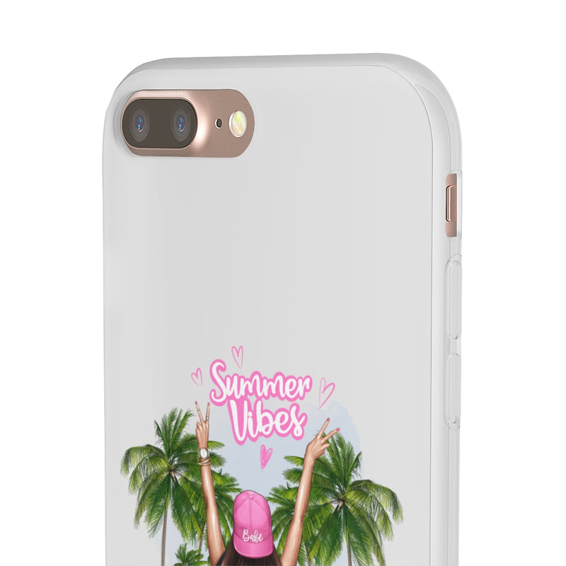 Summer Vibe Brown Hair Flexi Cases