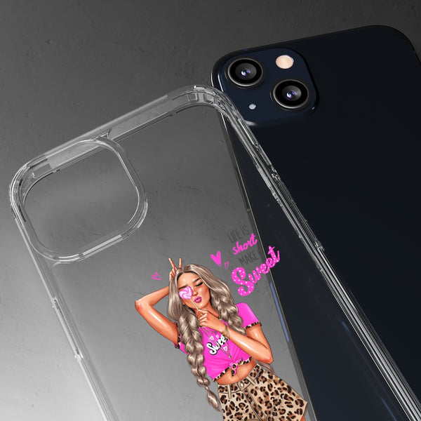 Life is Short Make it Sweet Blond Hair Clear Case