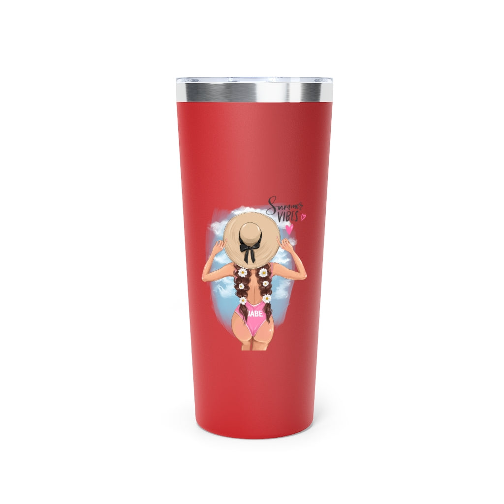 Summer Vibes Copper Vacuum Insulated Tumbler, 22oz
