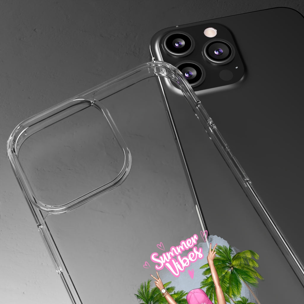 Summer Vibe Blond Hair Clear Case