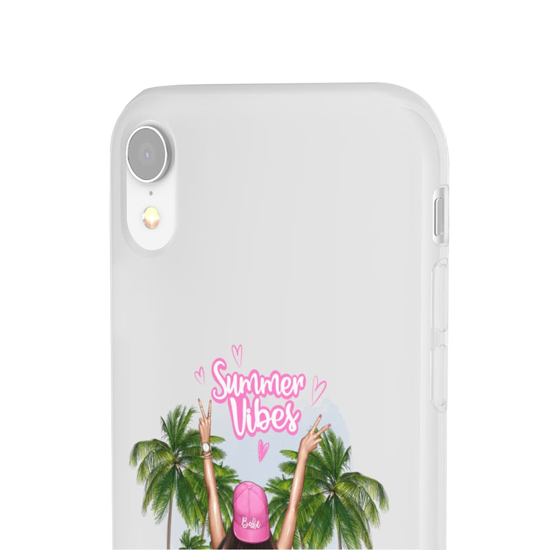 Summer Vibe Brown Hair Flexi Cases