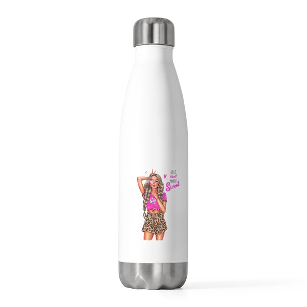 Life is Short Make it Sweet Blond Hair 20oz Insulated Bottle