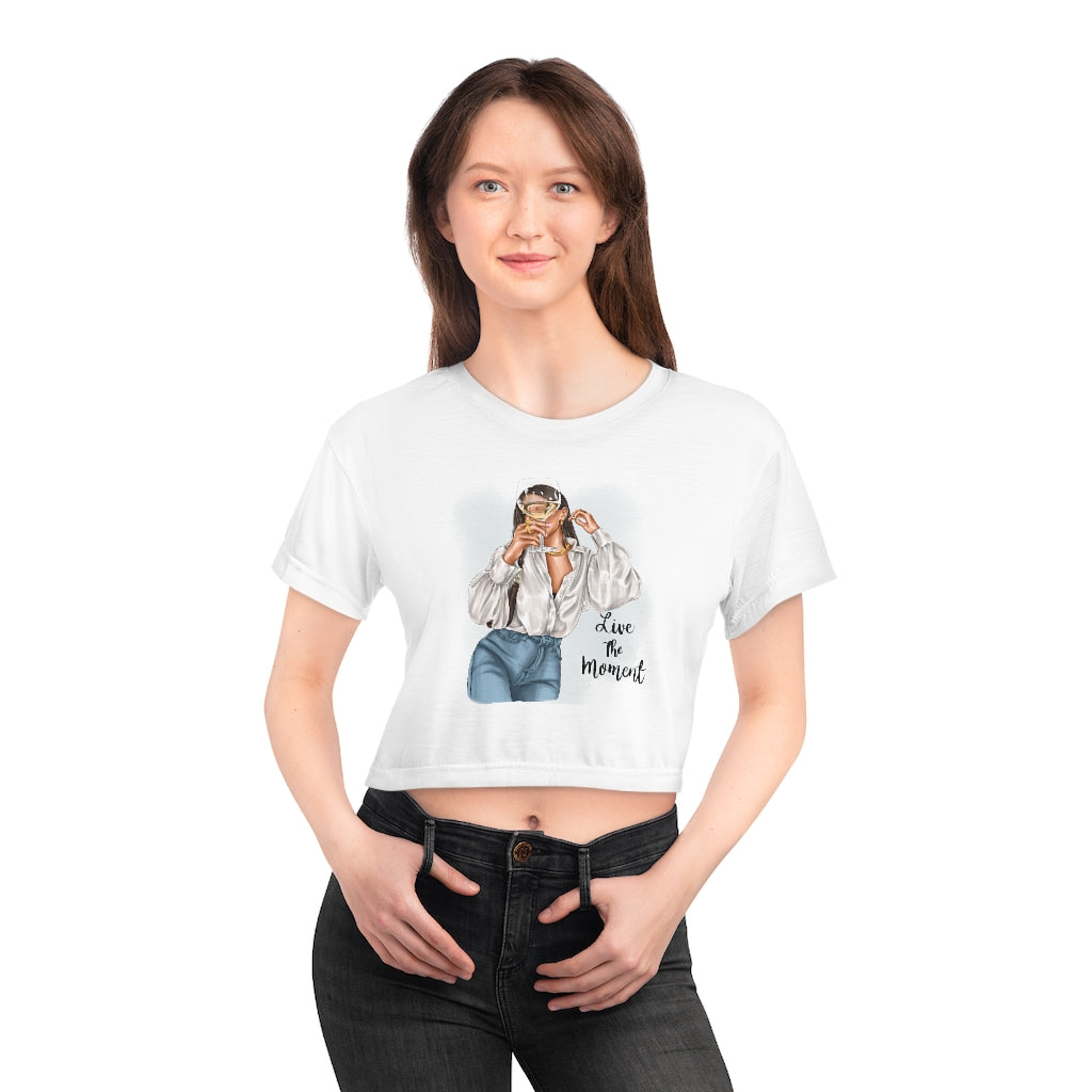 Crop Tee Live in The Moment