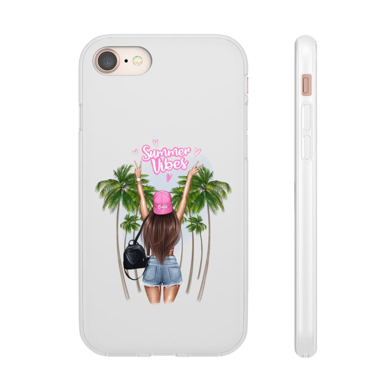 Summer Vibe Brown Hair Flexi Cases