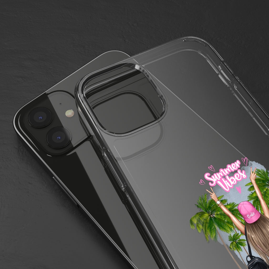 Summer Vibe Blond Hair Clear Case