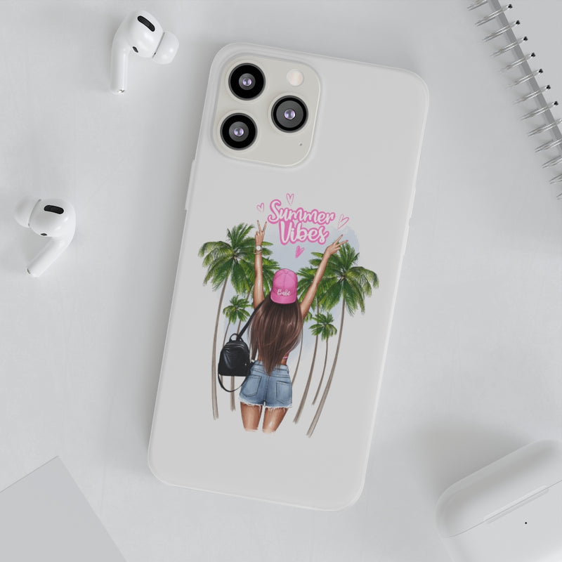 Summer Vibe Brown Hair Flexi Cases