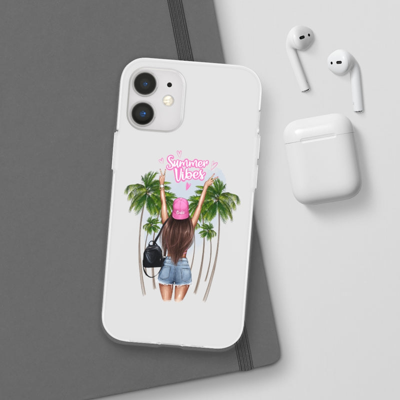 Summer Vibe Brown Hair Flexi Cases