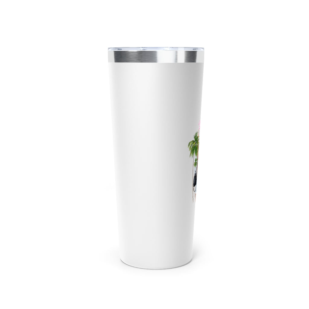 Summer Vibe Blond Hair Copper Vacuum Insulated Tumbler, 22oz
