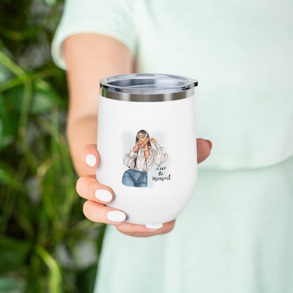 Live the Moment 12oz Insulated Wine Tumbler
