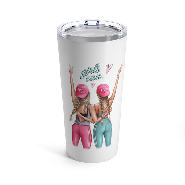 Girls Can Blond Hair Tumbler 20oz