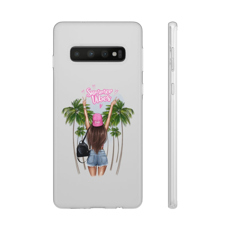 Summer Vibe Brown Hair Flexi Cases