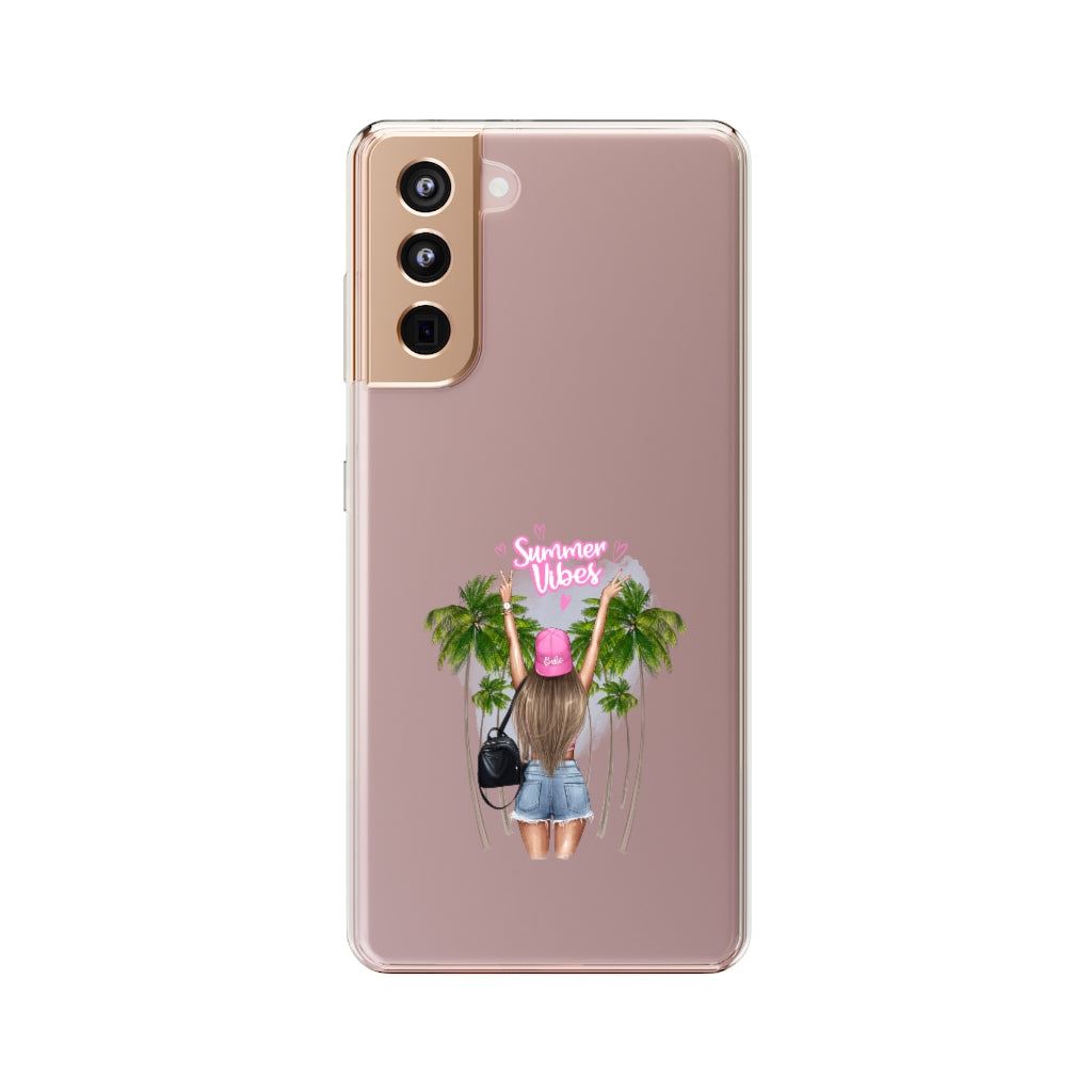 Summer Vibe Blond Hair Clear Case