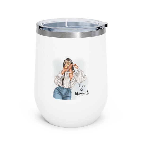 Live the Moment 12oz Insulated Wine Tumbler