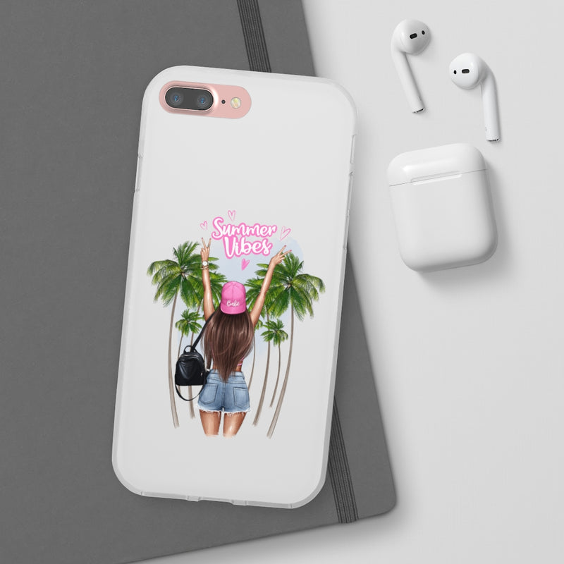 Summer Vibe Brown Hair Flexi Cases