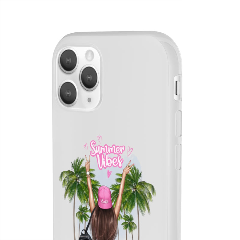 Summer Vibe Brown Hair Flexi Cases