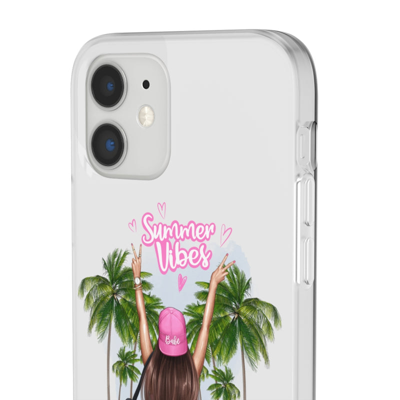 Summer Vibe Brown Hair Flexi Cases