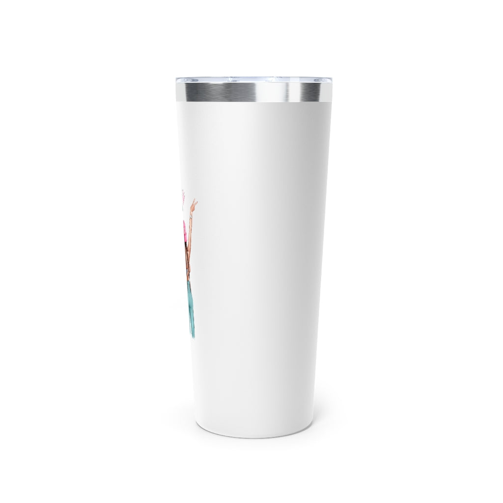 Girls Can Brown Hair Copper Vacuum Insulated Tumbler, 22oz