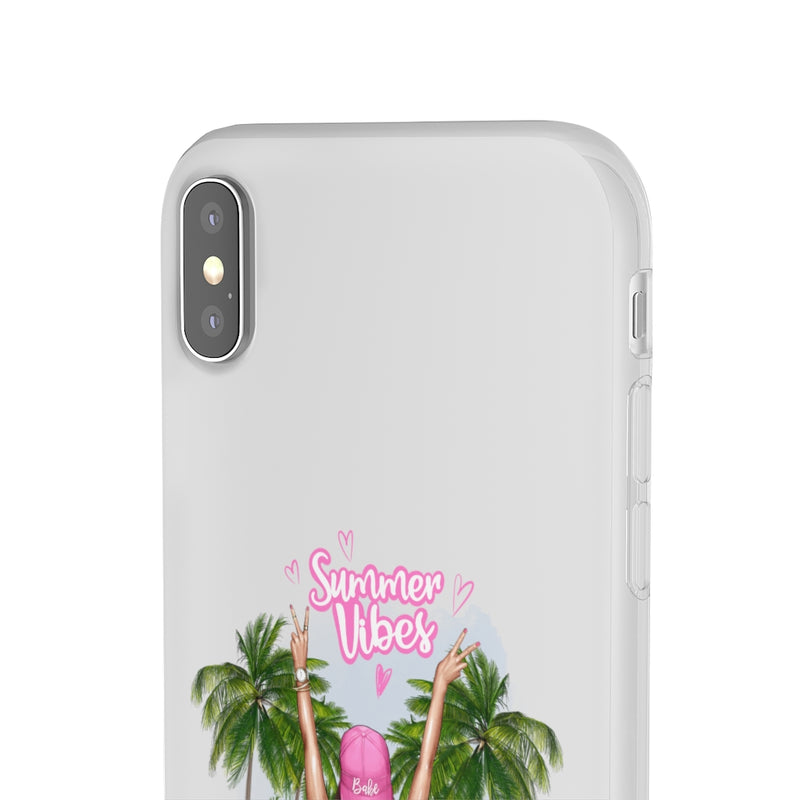 Summer Vibe Brown Hair Flexi Cases