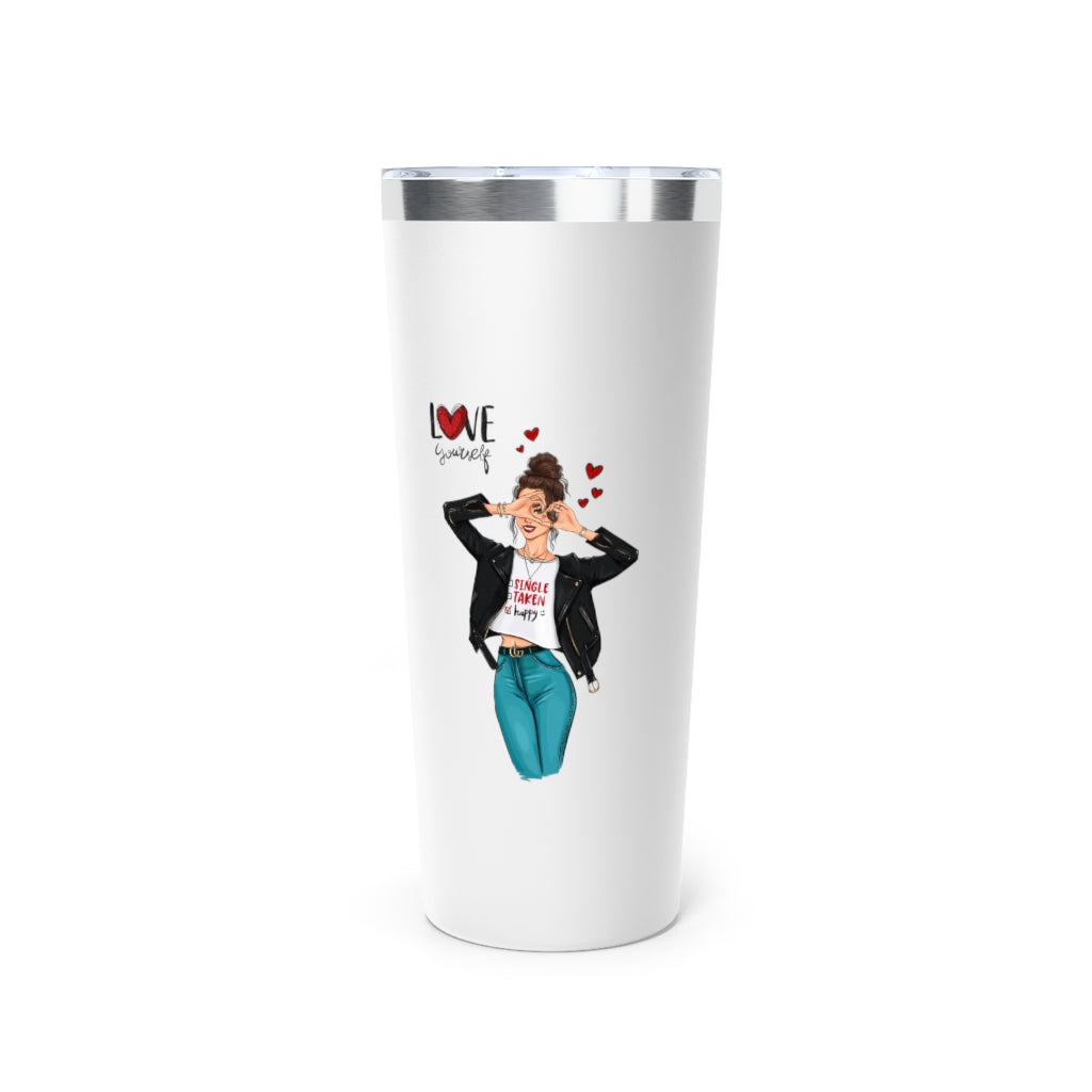 Love Yourself Copper Vacuum Insulated Tumbler, 22oz