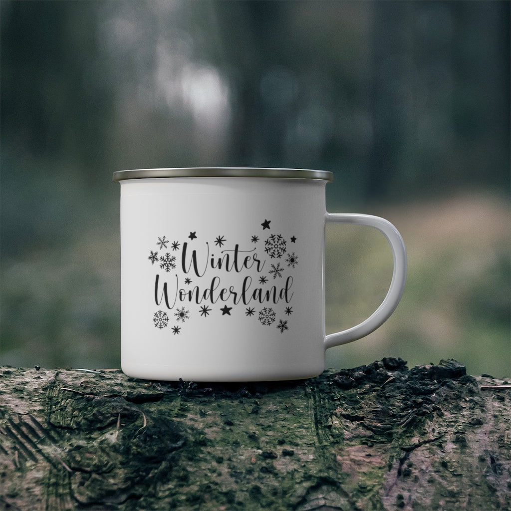 Hot Chocolate Enamel Camping Mug