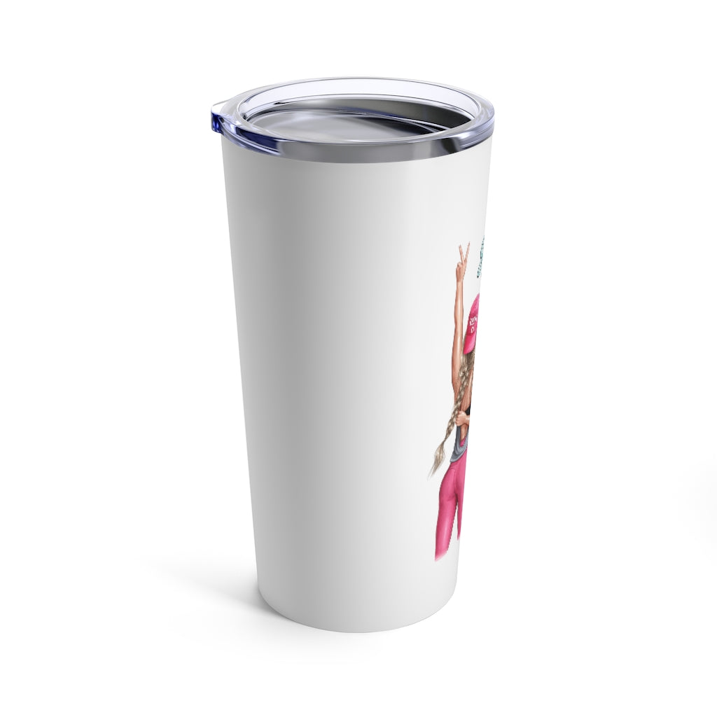 Girls Can Blond Hair Tumbler 20oz