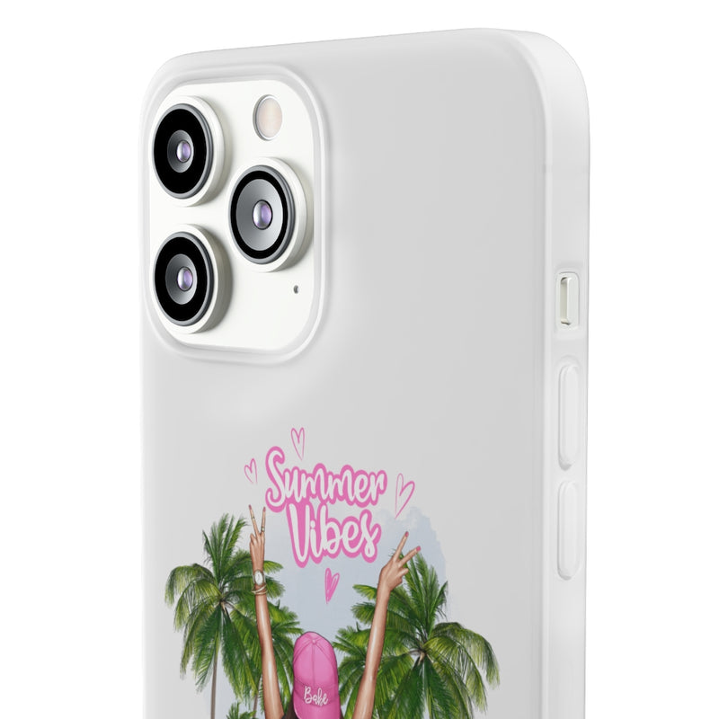 Summer Vibe Brown Hair Flexi Cases