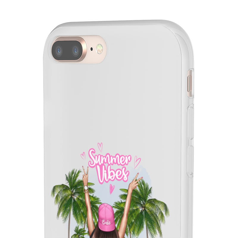 Summer Vibe Brown Hair Flexi Cases