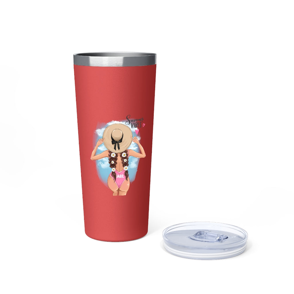 Summer Vibes Copper Vacuum Insulated Tumbler, 22oz