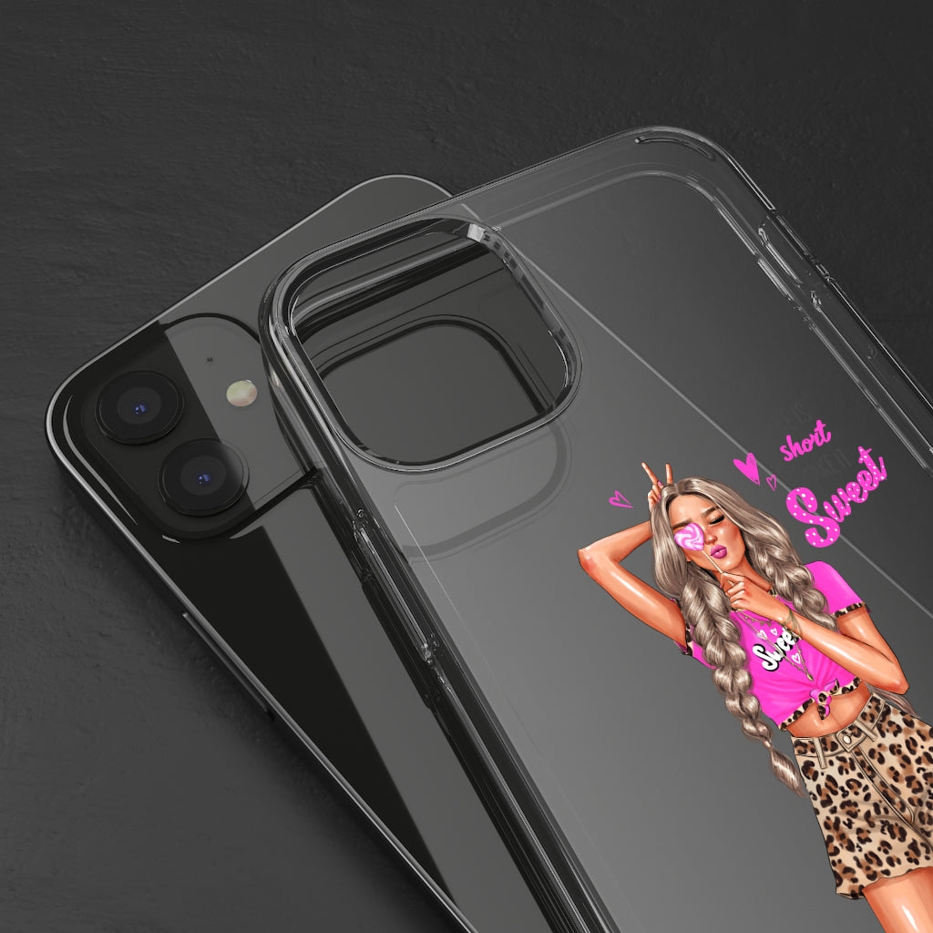 Life is Short Make it Sweet Blond Hair Clear Case
