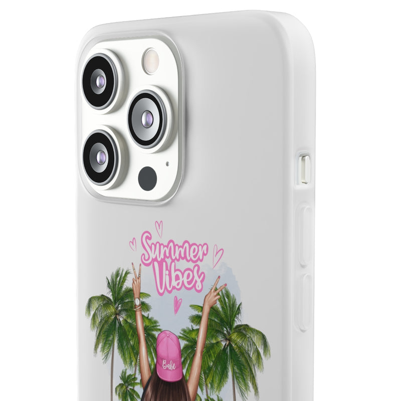 Summer Vibe Brown Hair Flexi Cases