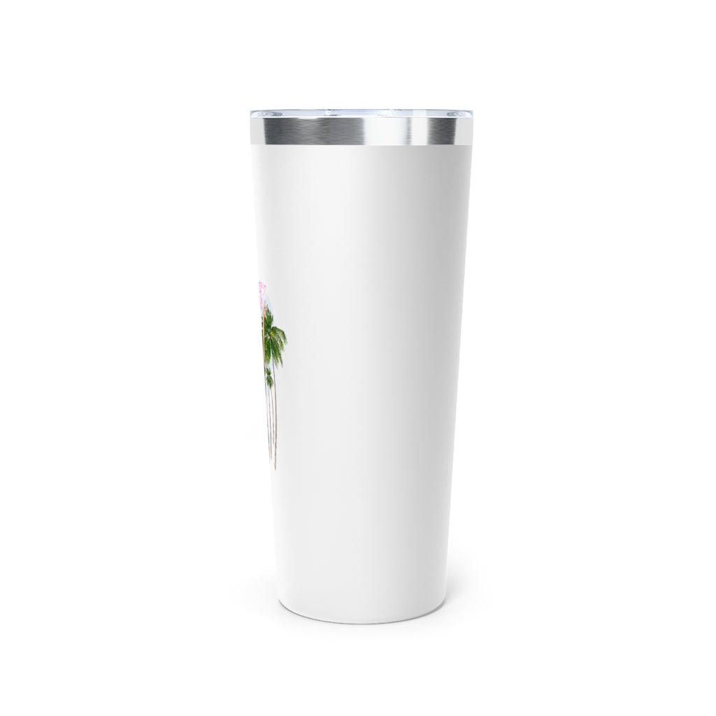 Summer Vibe Blond Hair Copper Vacuum Insulated Tumbler, 22oz
