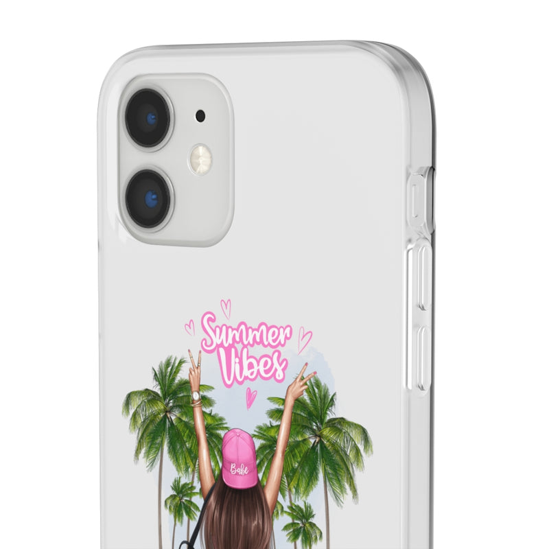 Summer Vibe Brown Hair Flexi Cases