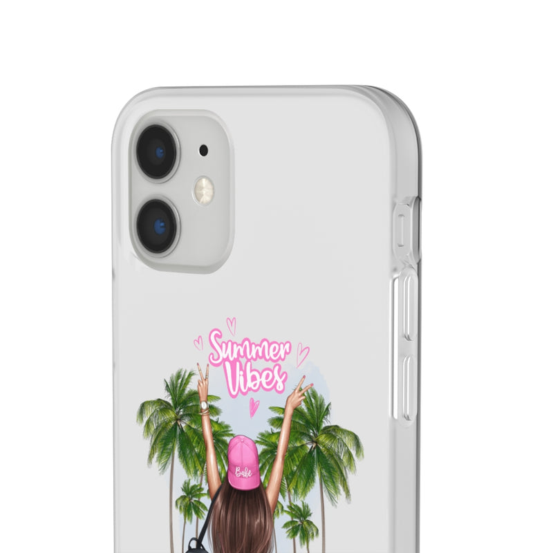 Summer Vibe Brown Hair Flexi Cases